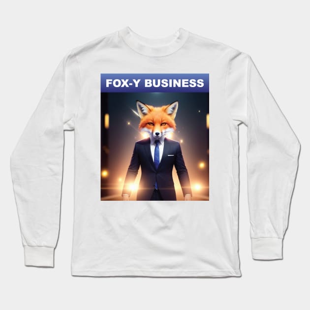 Just a Fox-y business Long Sleeve T-Shirt by Dmytro